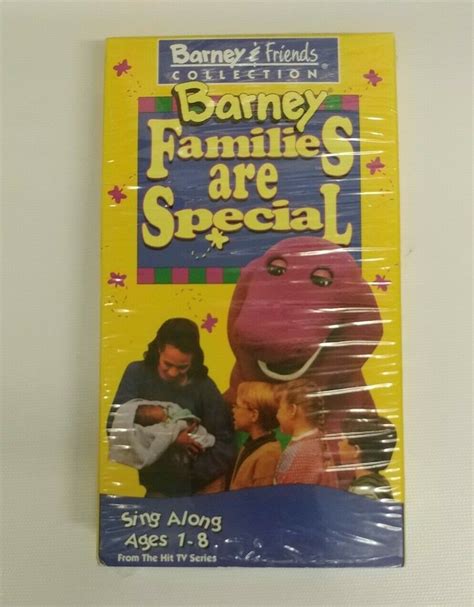 Barney Friends Collection Families Are Special Sing Along Vhs Video