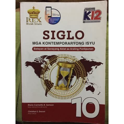 Siglo Kontemporaryong Isyu Grade 10 Rex Bookstore 2019 Edition Shopee