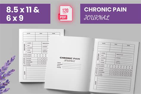 Chronic Pain Journal KDP Interior Graphic By Boss Designer Creative Fabrica