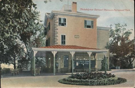 Philadelphia Belmont Mansion Fairmount Park Pennsylvania Postcard