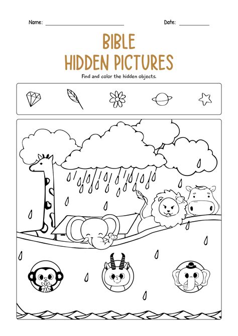 16 Bible Hidden Pictures Worksheets Free Pdf At