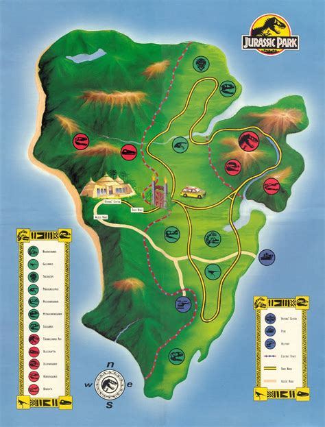 Todays Photo Map Of Jurassic Park