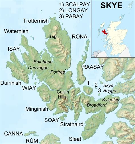 Fileisle Of Skye Uk Relief Location Map Labels Wikimedia Commons