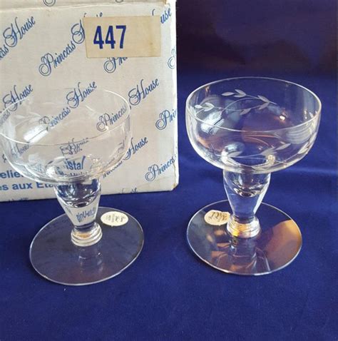 Princess House Glass Vintage Candleholders Set Etched Crystal