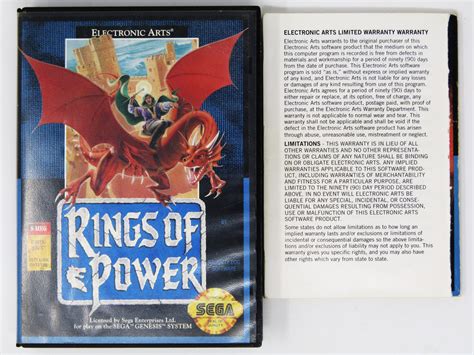 Rings Of Power Sega Genesis Retromtl