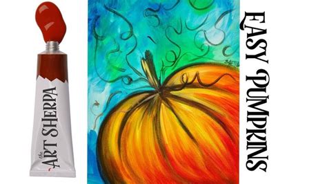 Easy Painting In Acrylic Pumpkin Step By Step For
