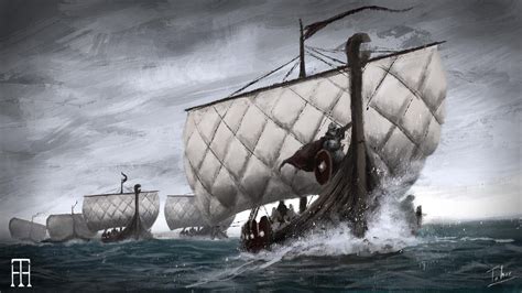 Viking Fleet Rillustration