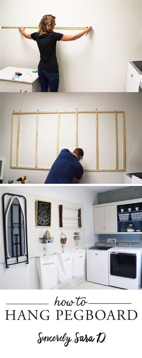 Diy Laundry Room Pegboard Sincerely Sara D Home Decor And Diy Projects