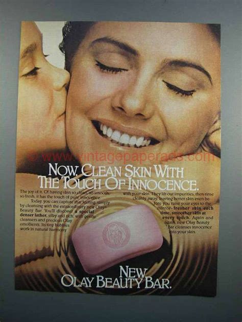 Dt0649 1983 Olay Beauty Bar Ad The Touch Of Innocence Beauty Bar