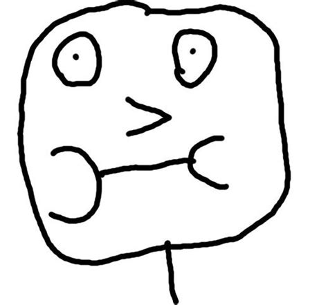 Porly Drawn Derp Face Blank Template Imgflip