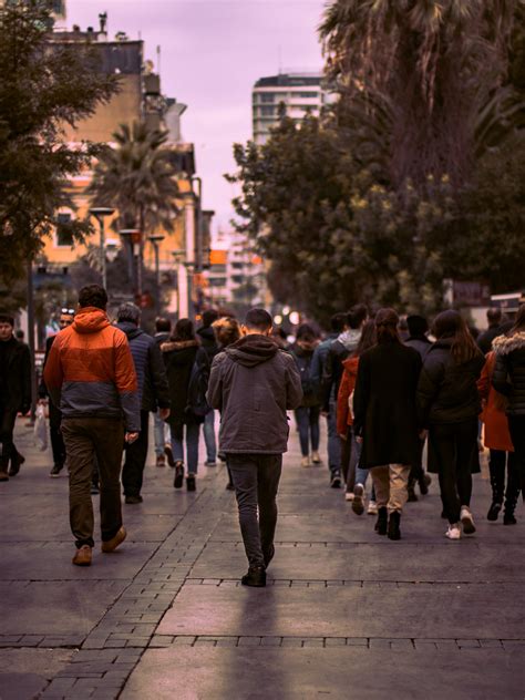 People Walking On Sidewalk · Free Stock Photo