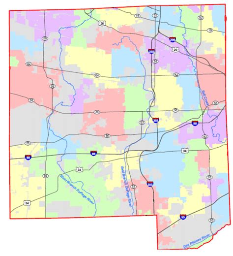 Dupage County Map