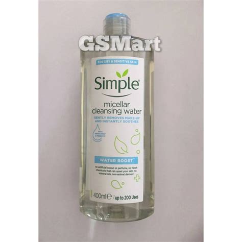 Simple Water Boost Micellar Cleansing Water 400ml Exp 2024 Shopee