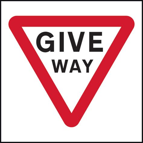 750 X 750mm Temporary Sign Give Way First Safety