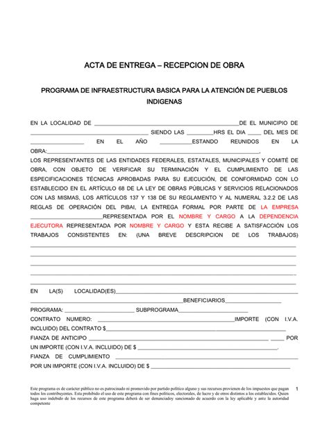 Modelo De Acta Entrega Recepcion De Documentos Noticias Modelo