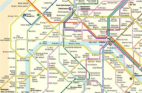 Metroplan Paris Ausschnitt Paris Mal Anders