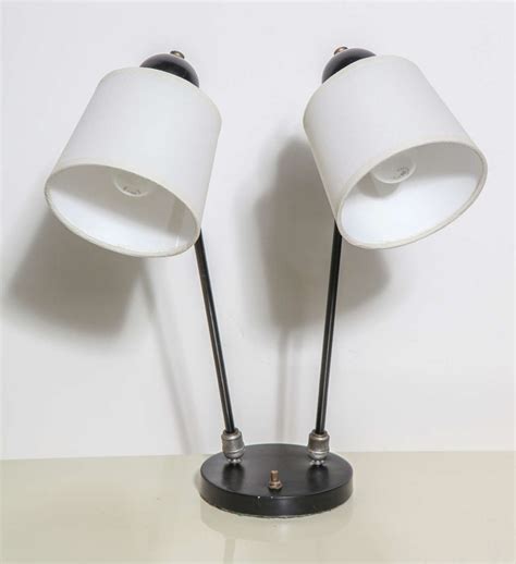 With a dual head design that pivots to 180° (or anything in between), the dual head led desk lamp is the perfect crafting lamp for any room in your home. 1940's David Wurster Articulating Two Head Black Desk Lamp ...