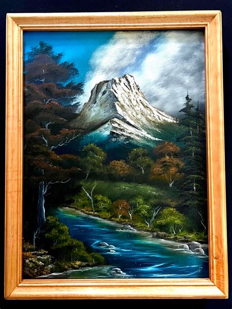 Mountain Landscape Oil Painting Etsy