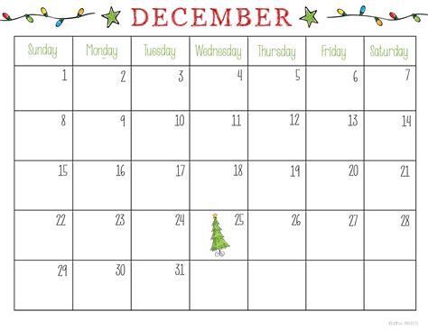 December 2024 Calendar Christmas Theme Printable Bookmarks Ideas