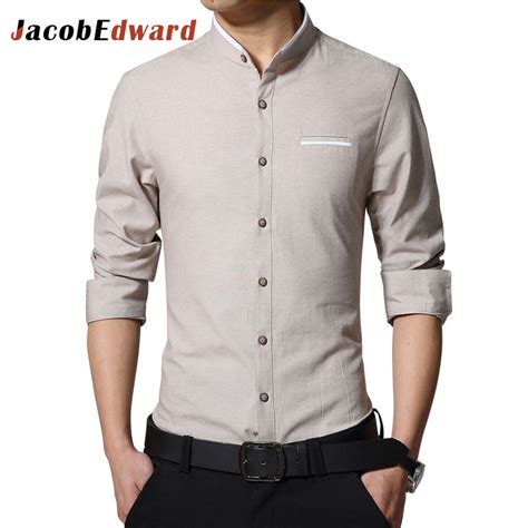 Jacobedward Brand Office Shirt Men 2017 Spring Shirts Men Camisa