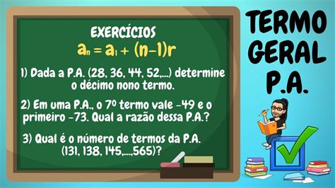 Termo Geral Da ProgressÃo AritmÉtica Pa ExercÍcios Resolvidos Passo A Passo Youtube