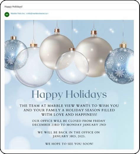 14 Copy And Paste Holiday Email Templates For Every Business Examples