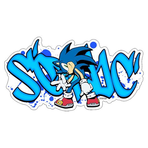 Sonic The Hedgehog Sticker Graffiti Ver