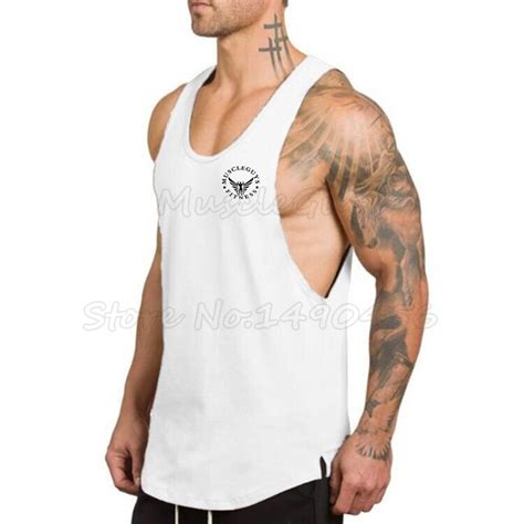 Muscleguys Fitness Men Tank Top Gyms Bodybuilding Stringers Tank Tops