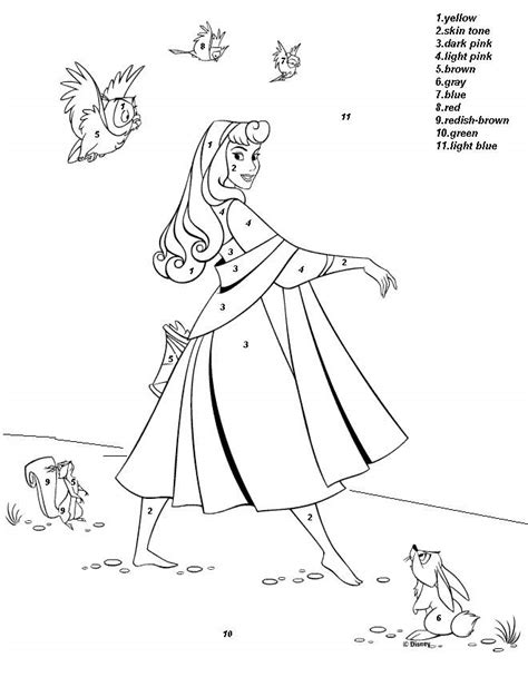 Free Disney Color By Numbers Coloring Pages Download Free Disney Color