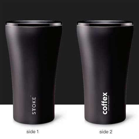 Sttoke Reusable Coffee Cup Limited Edition Midnight Black 12oz