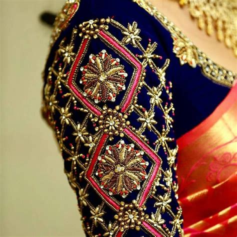 Aari Work Hand Work Design Maggam Work Bridal Blouse Designs