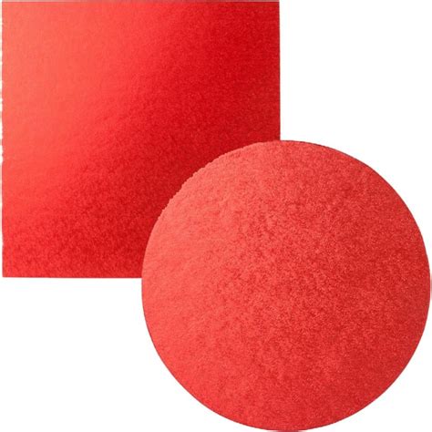 Red Round And Square Cake Boardsdrums Professional Quality Food Safe