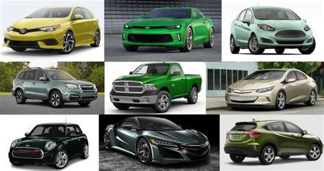 Cool Car Colors Which 2017 Models Are Available In Green The News Wheel