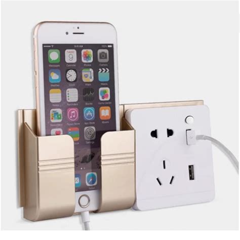 Phone Holder With Wall Socket And Usb Port Best Gadget Store