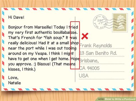 How To Write A Postcard With Sample Postcards Wikihow