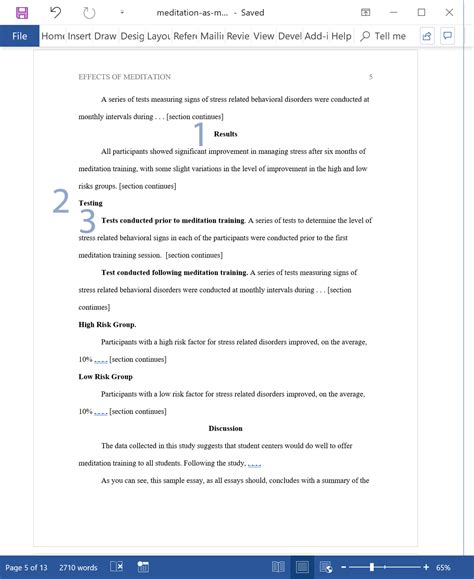 Short papers (usually five pages or less in the body of the paper) may not have any headings unless required, but longer papers benefit from the organizational aspects of headings. APA Basics: Inside Page of an APA Style Paper