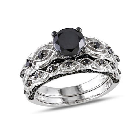 Vintage Black Diamond Engagement Rings Wedding And Bridal Inspiration