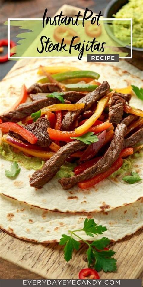 This cut of meat isn't as expensive as other cuts of meat, but it packs a flavor you'll season the steak with garlic powder, salt, and pepper to your liking. Easy Instant Pot Steak Fajitas - Everyday Eyecandy