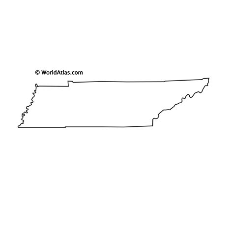 Tennessee Outline Map