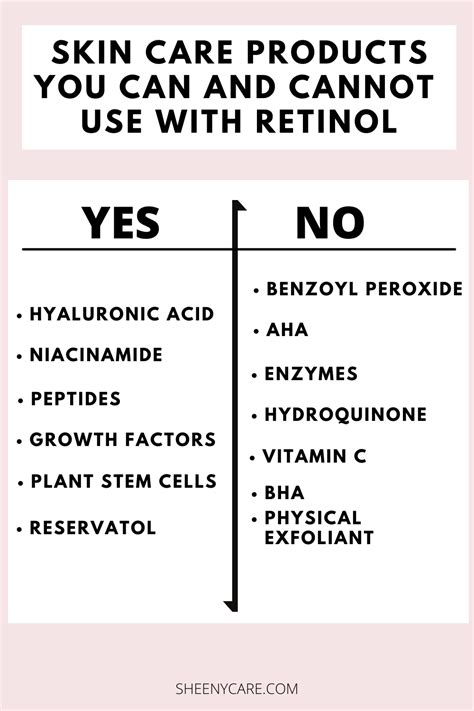 What Can You Use With Retinol In 2021 How To Use Retinol