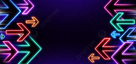 Sense Of Speed Colorful Arrow Neon Background Neon Background Neon