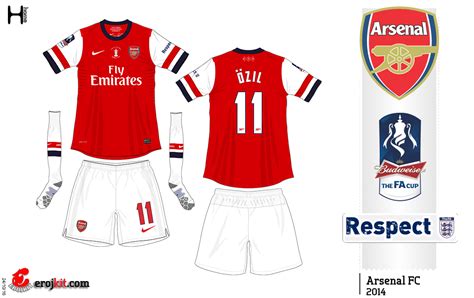 Kit Design By Eroj 2013 14 Arsenal Home E Away