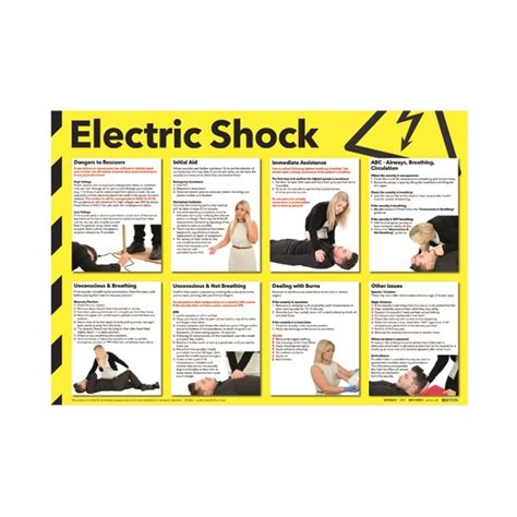 Electric Shock Health And Safety Poster 420 X 590mm Fa551 Sr11122
