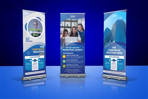 Corporate Roll Up Banner Design 3 Concepts 2021 Free Download Banner Design Easy Food To Make