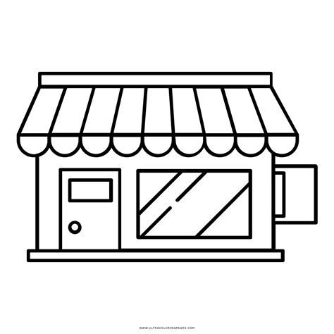 Coloring Pages Of A Store Coloring Walls