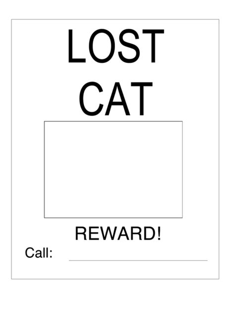 280+ customizable design templates for 'lost cat'. Lost Cat Poster Template printable pdf download