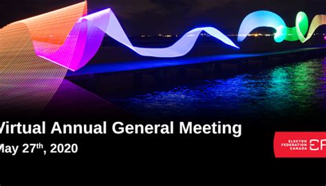 Efcs 2020 Annual General Meeting Electro Federation Canada