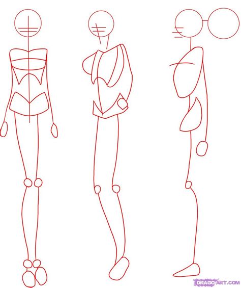 How To Draw Anime Female Body Step By Step Pin On Inspiration Boddeswasusi