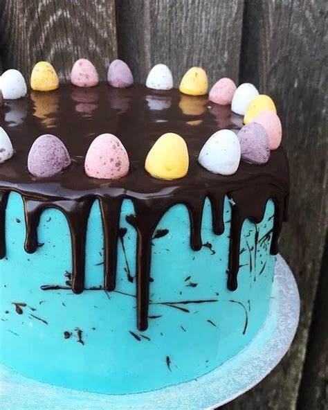 My Take On The Speckled Egg Easter Cake It Has Crushed Cadburys