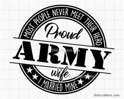 Proud Army Wife Svg Army Svg Army Mom Svg Army Wife Svg Etsy Finland